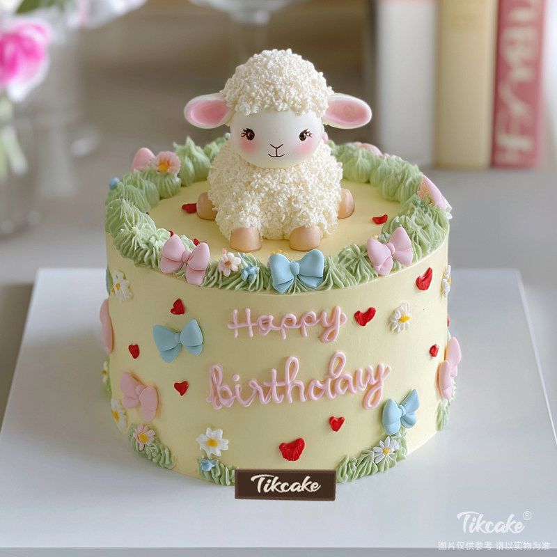 原创白羊座主题翻糖鲜奶蛋糕十三（3.21-4.19）