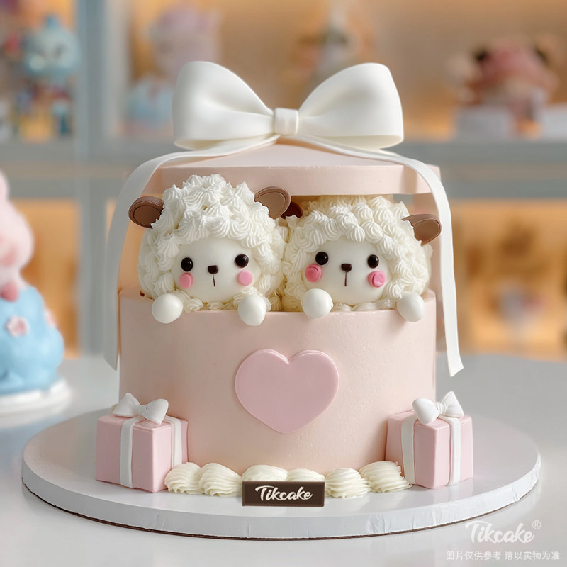 原创白羊座主题翻糖鲜奶蛋糕十五（3.21-4.19）