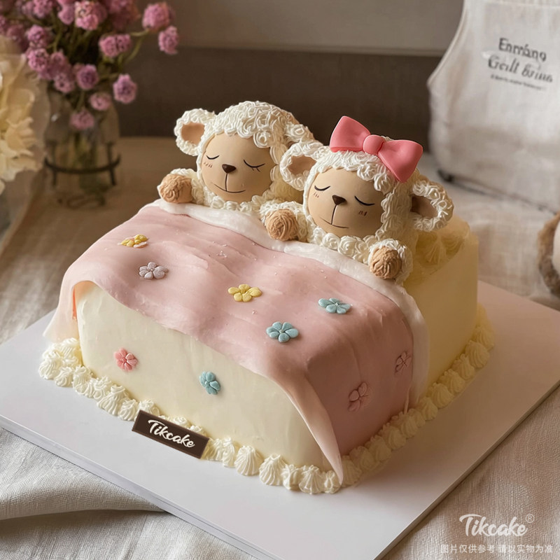 原创白羊座主题翻糖鲜奶蛋糕十九（3.21-4.19）