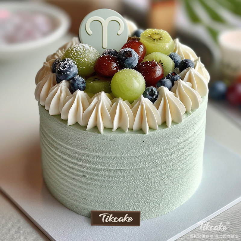 原创白羊座主题水果鲜奶蛋糕（3.21-4.19）