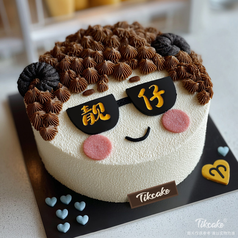 原创白羊座主题翻糖鲜奶蛋糕三十三（3.21-4.19）
