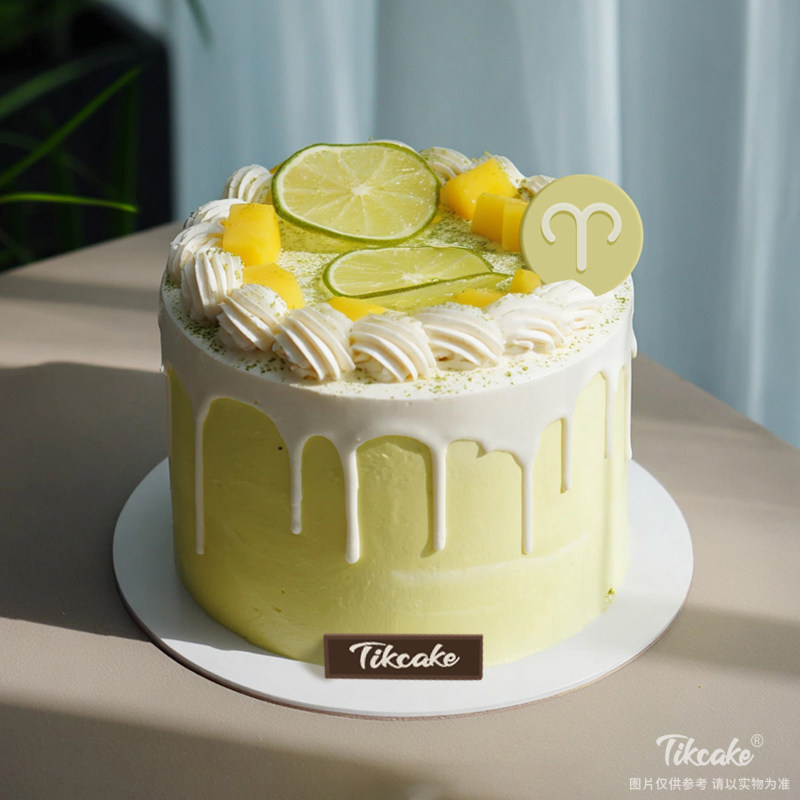 原创白羊座主题水果鲜奶蛋糕八（3.21-4.19）