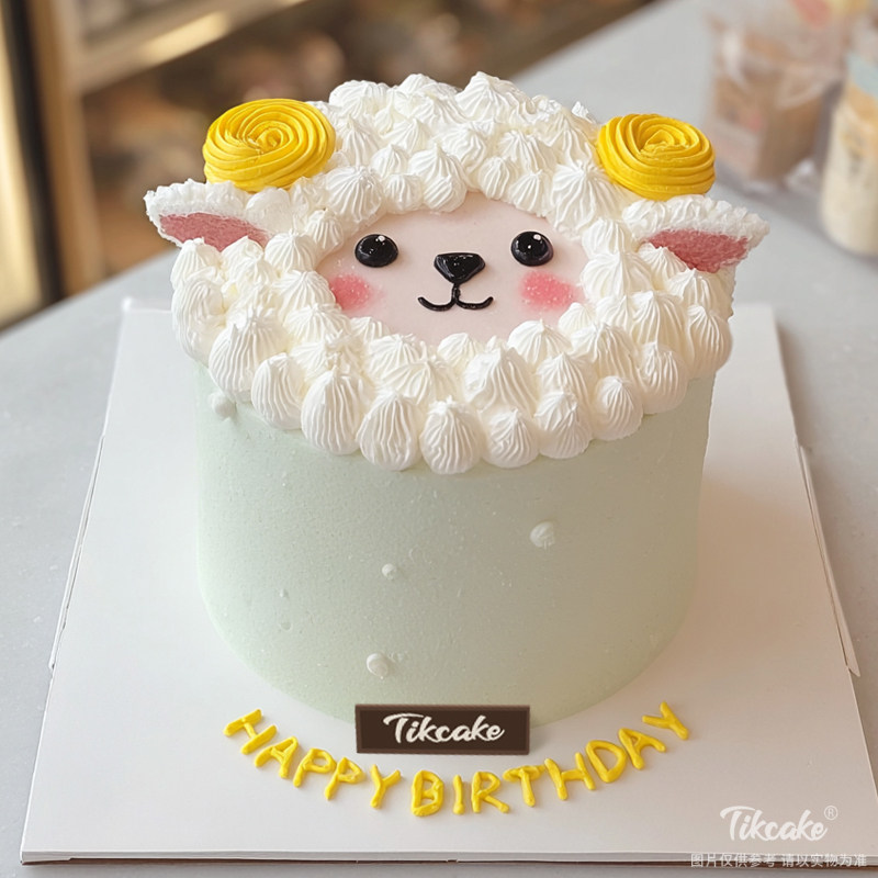 原创十二生肖羊主题鲜奶蛋糕（二）